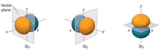 নোডাল তল (Nodal plane) of P orbital