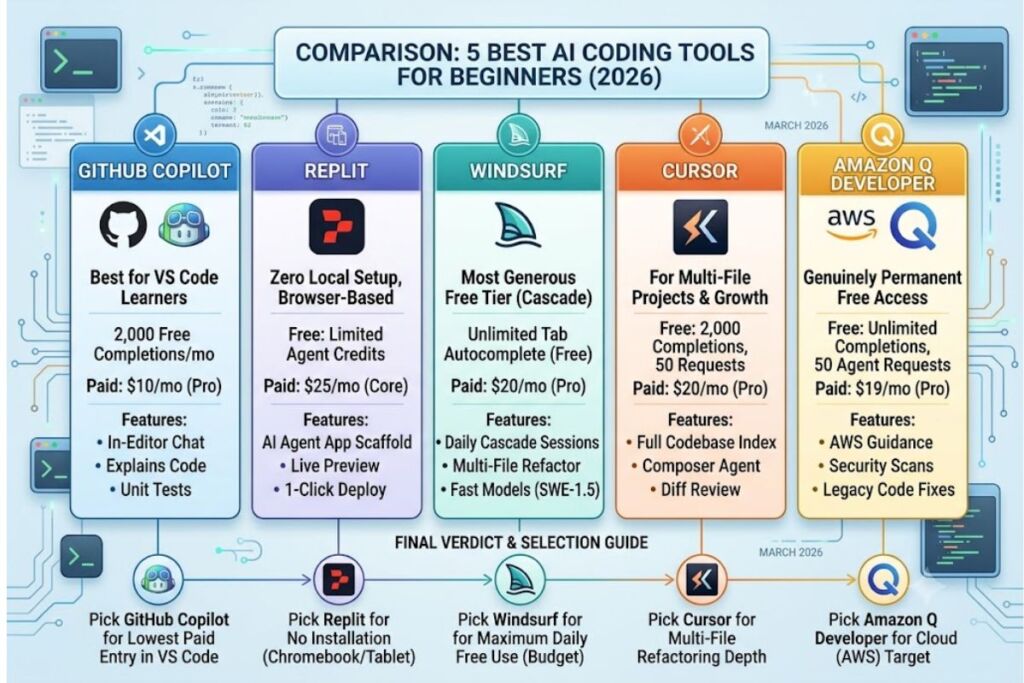 Best AI Coding Tools for Beginners