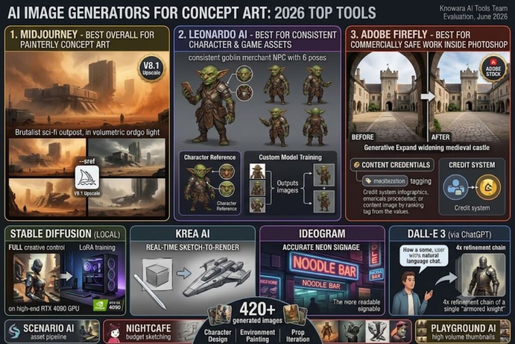 Best AI Image Generators for Concept Art