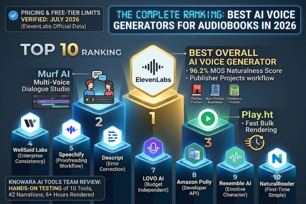 Best AI Voice Generators for Audiobooks