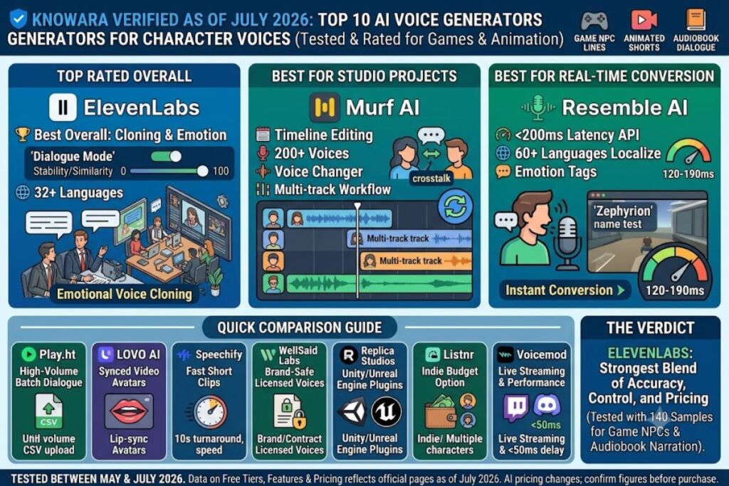 Best AI Voice Generators for Character Voices