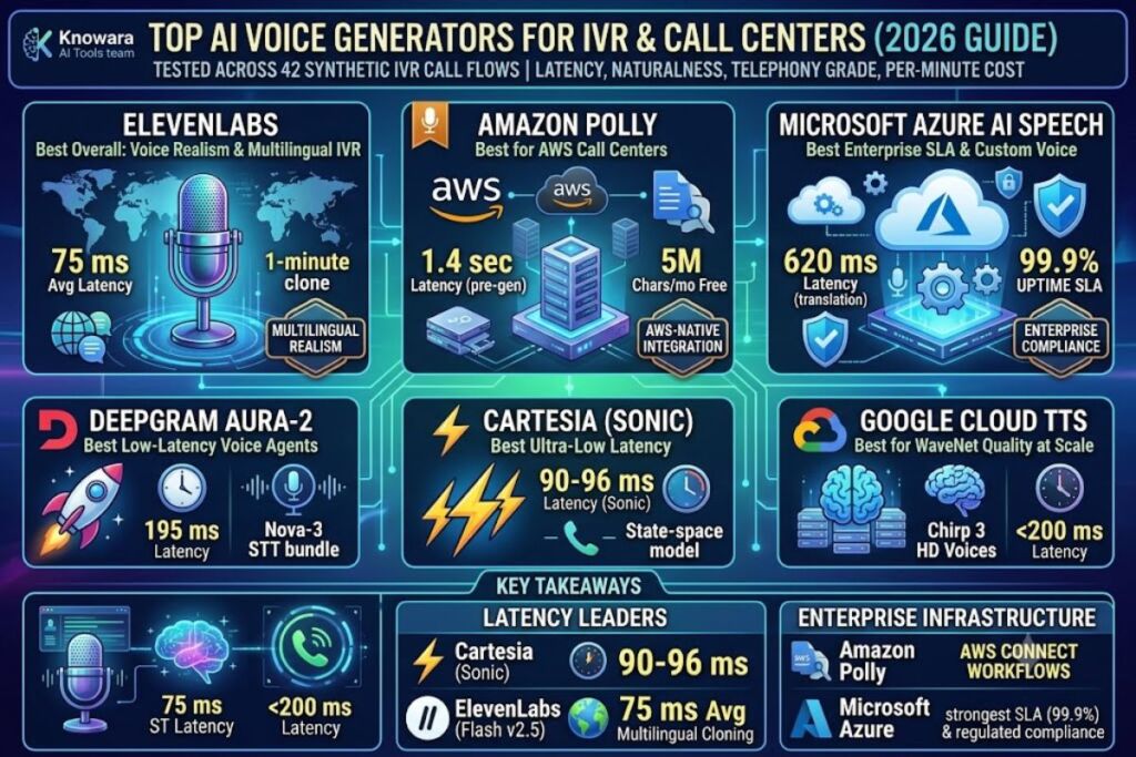 Best AI Voice Generators for IVR & Call Centers