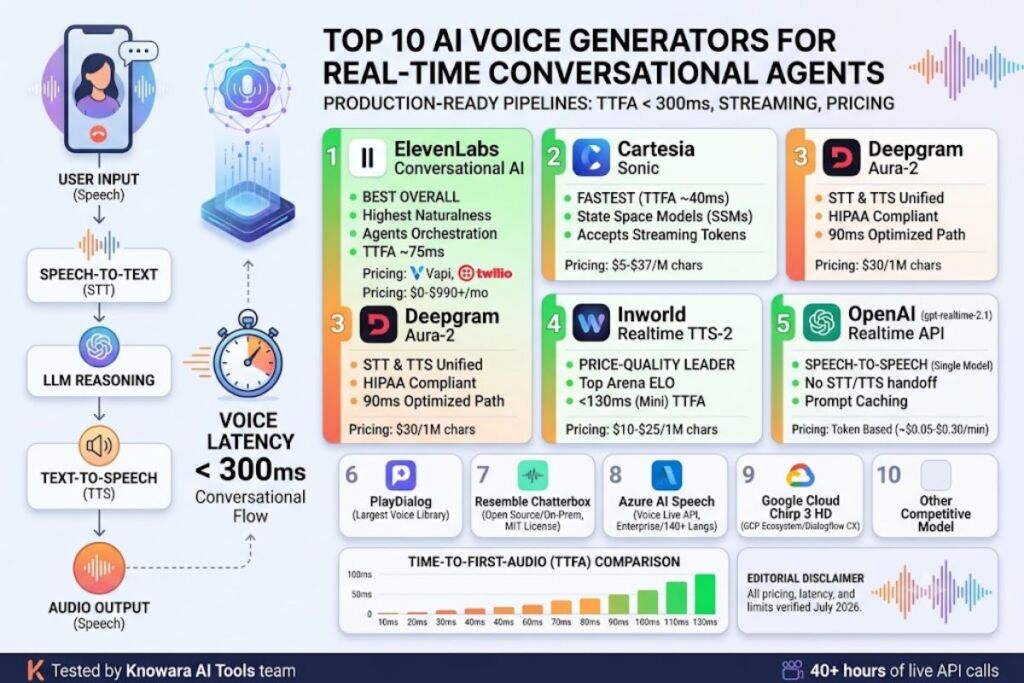 Best AI Voice Generators for Real-Time Voice Agents