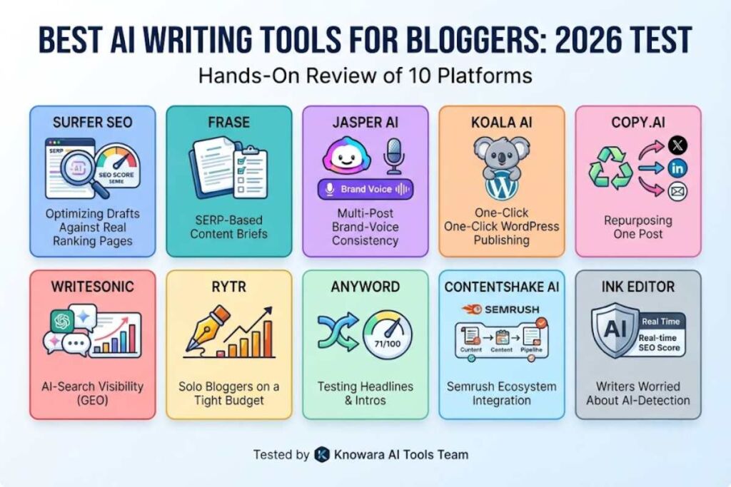 Best AI Writing Tools for Bloggers