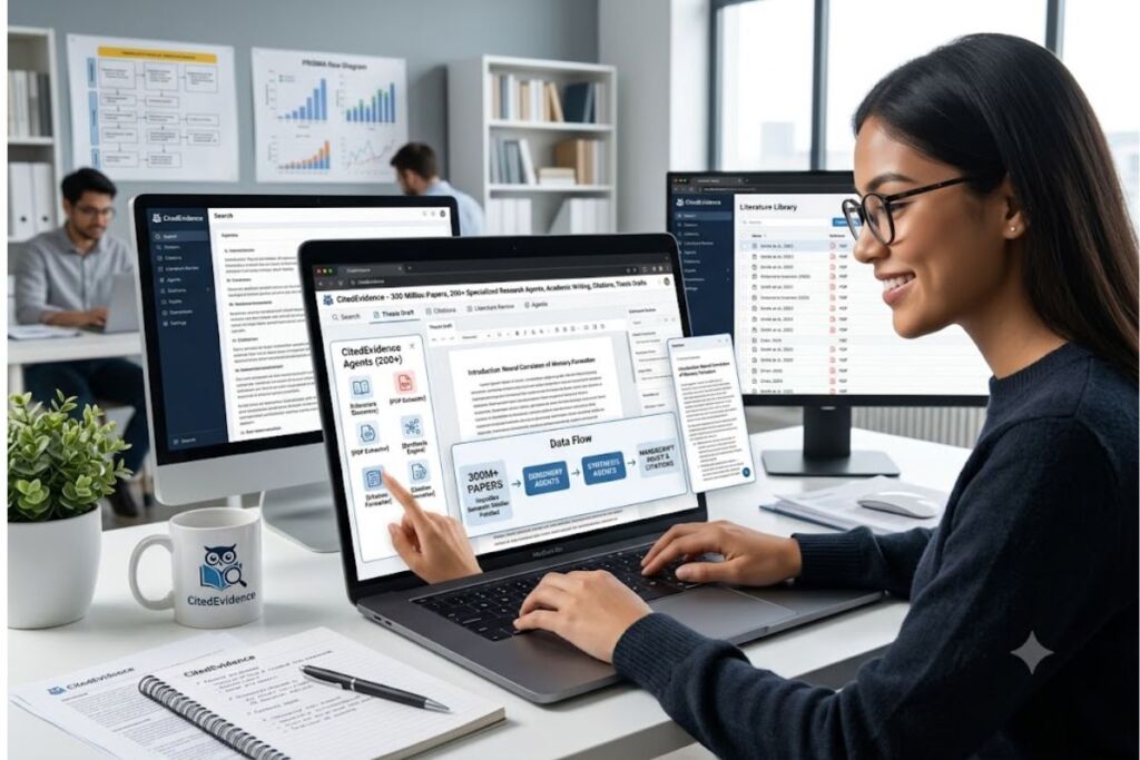 CitedEvidence Review AI Research Assistant for Academic Writing