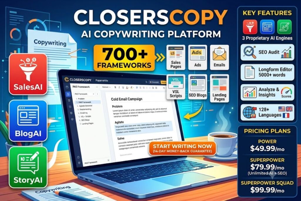 ClosersCopy Review 700+ Copywriting Frameworks Tested