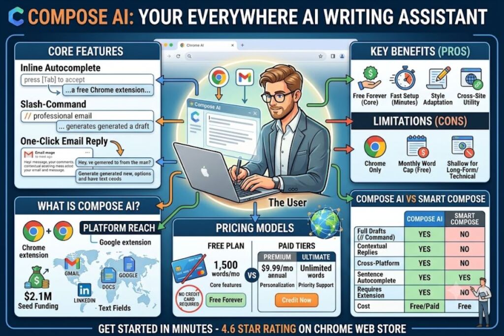 Compose AI Review Free Chrome Extension for Faster Emails