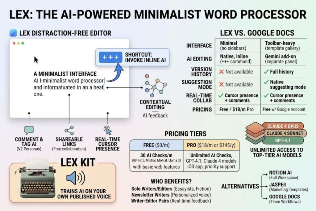 Lex Review Minimalist Collaborative Writing with AI Editing