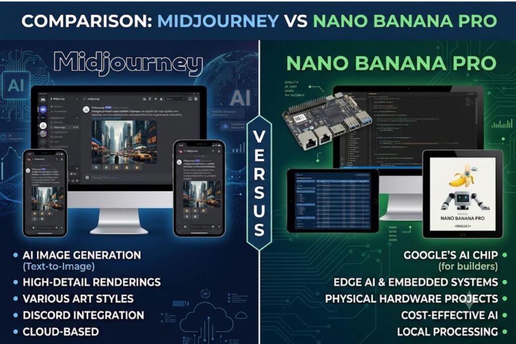 Midjourney vs Nano Banana Pro