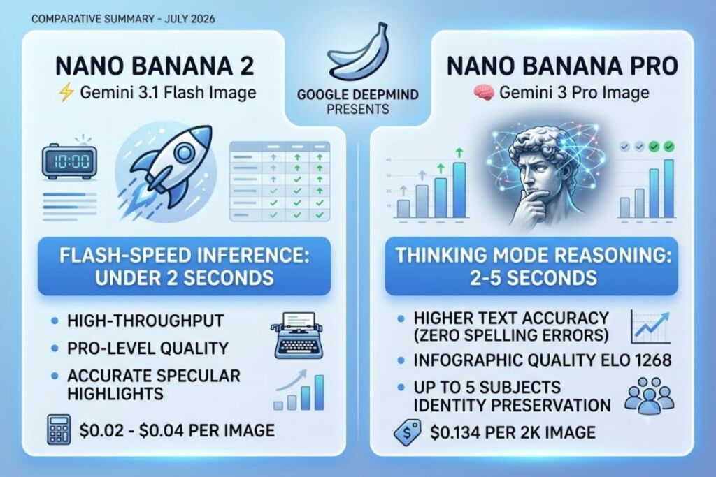 Nano Banana 2 vs Nano Banana Pro