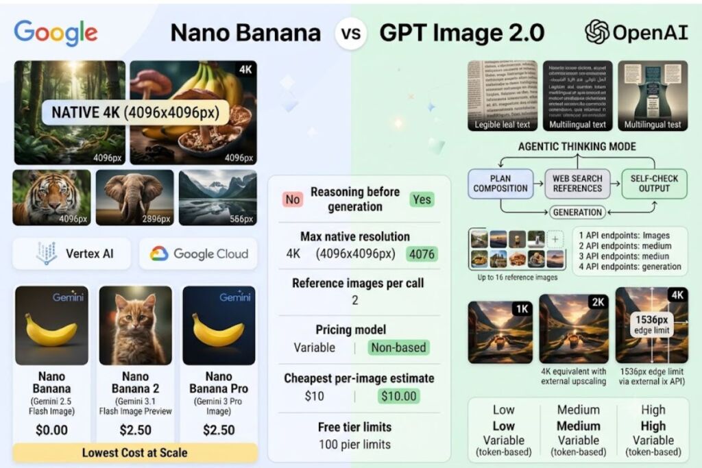 Nano Banana vs GPT Image 2.0