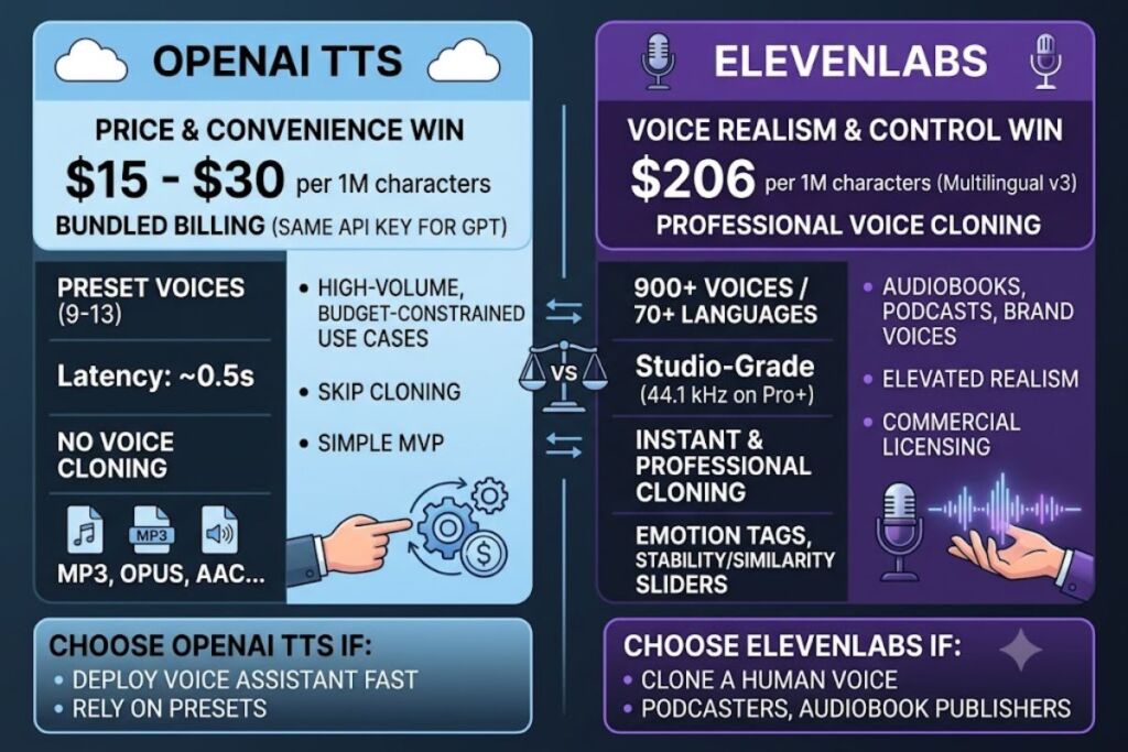 OpenAI TTS vs ElevenLabs