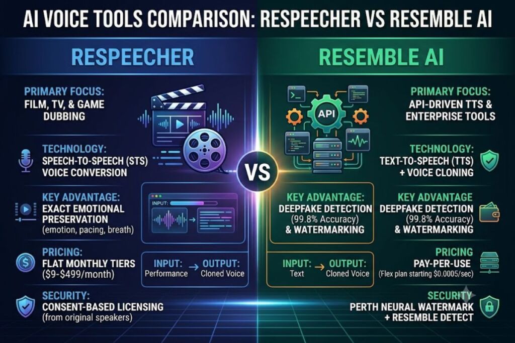 Respeecher vs Resemble AI