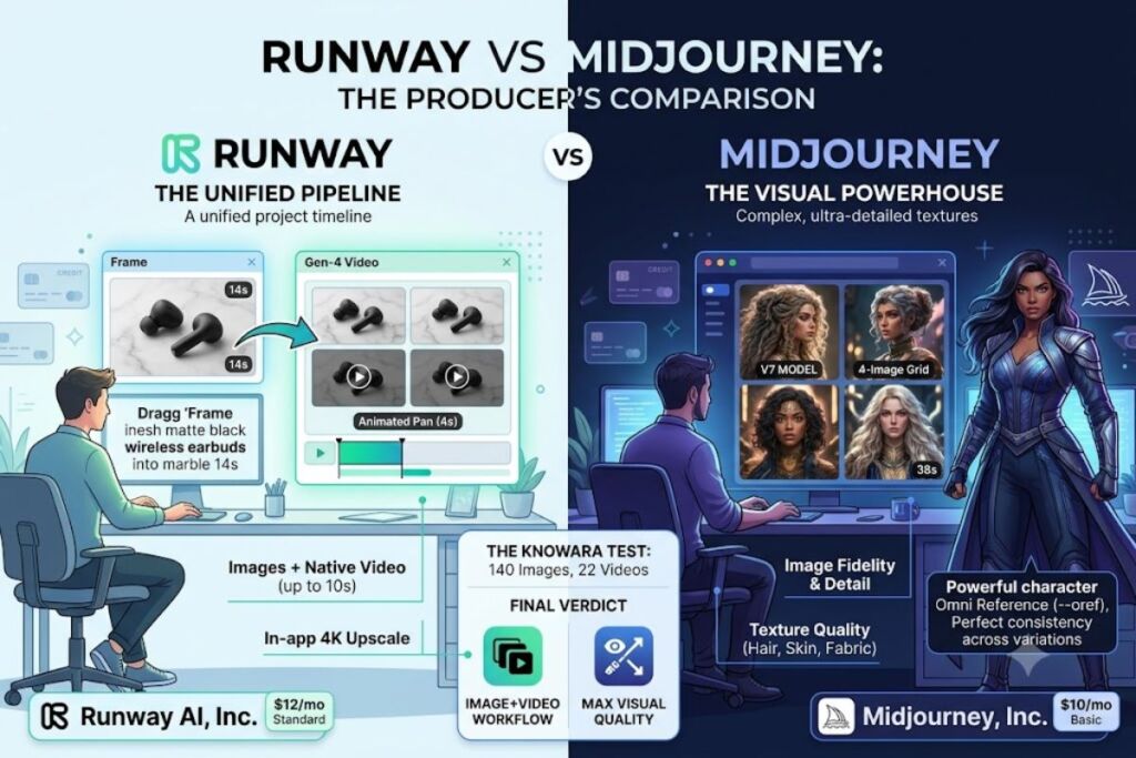 Runway vs Midjourney (Image Generation)