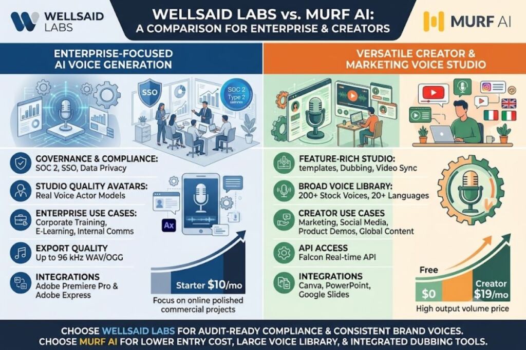 WellSaid Labs vs Murf AI