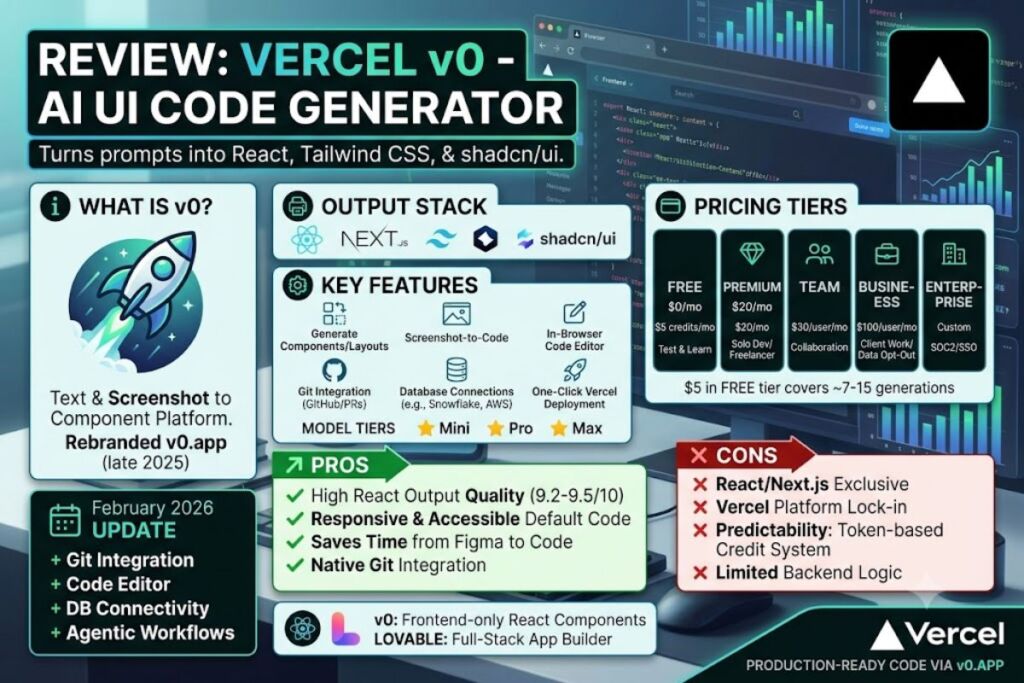 v0 Review AI UI Generator for Developers