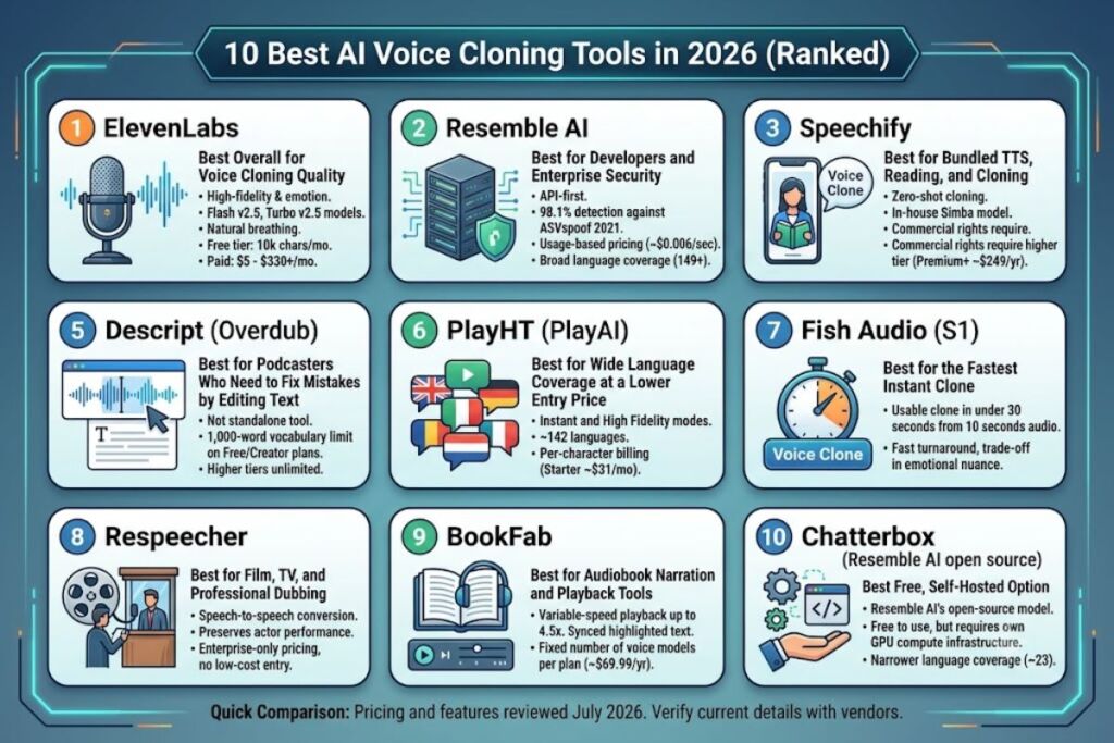 How to Clone Your Voice With AI 10 Best Tools 2026