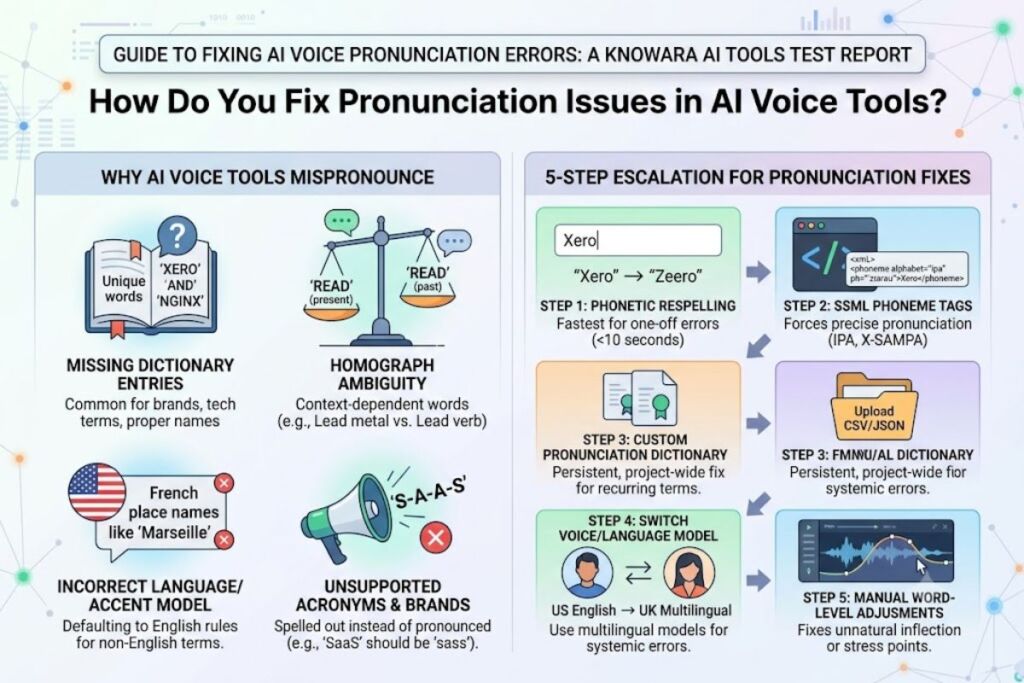 How to Fix Pronunciation Issues in AI Voice Tools