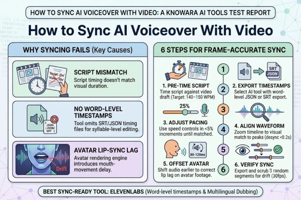 How to Sync AI Voiceover with Video