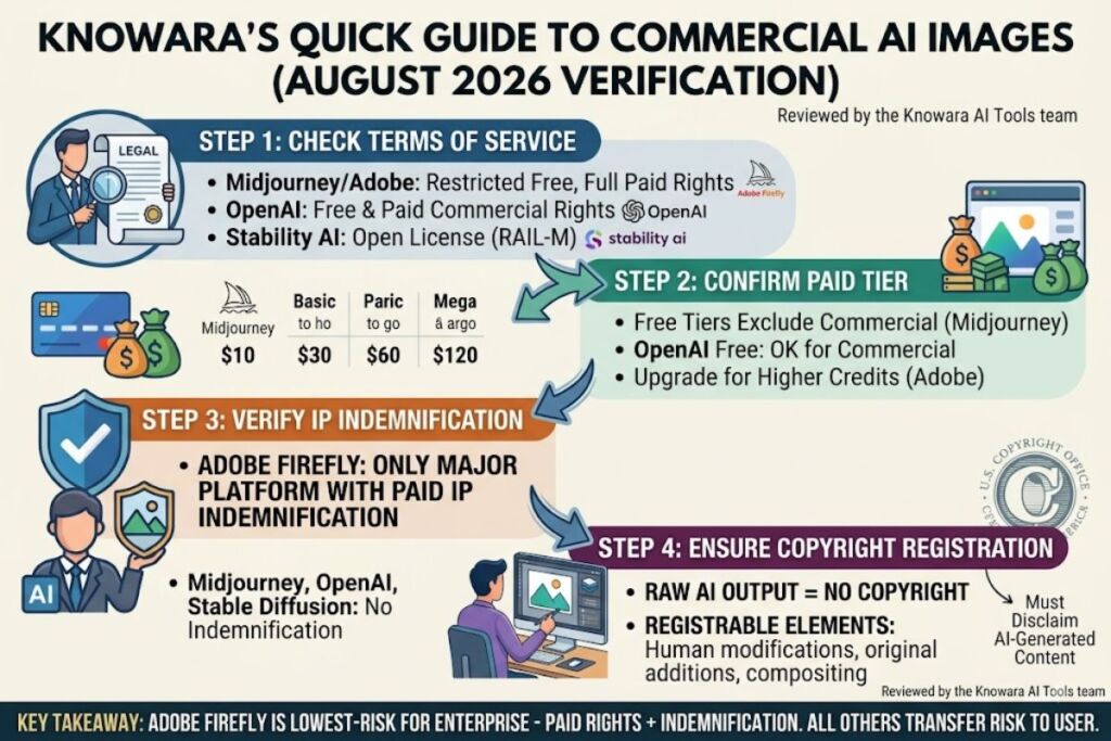 How to Use AI Image Generators Commercially (Licensing Guide)