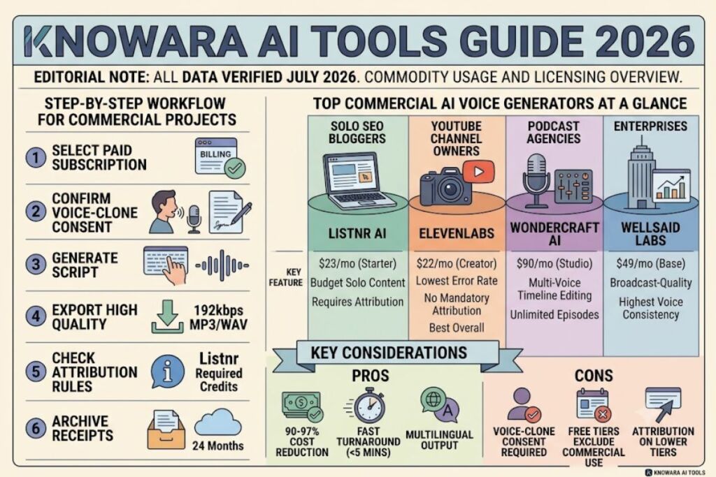 How to Use AI Voice Generators Commercially (Licensing Guide)