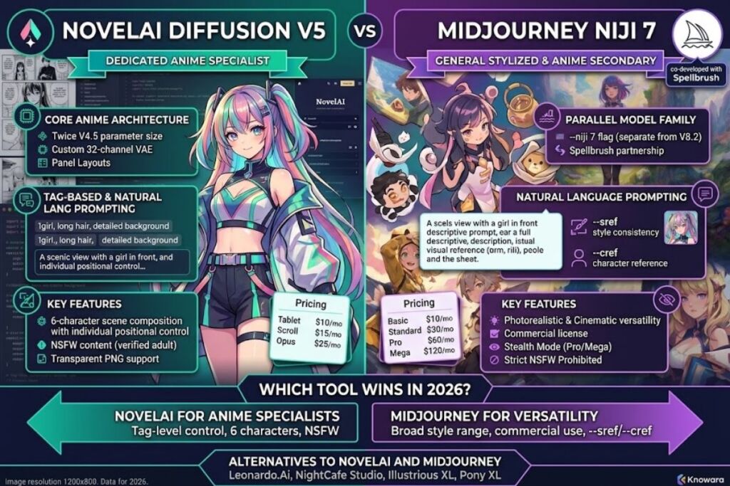 NovelAI vs Midjourney Which Anime AI Generator Wins in 2026