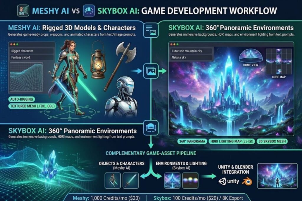 Meshy AI vs Skybox AI Which 3D Asset Generator Wins in 2026